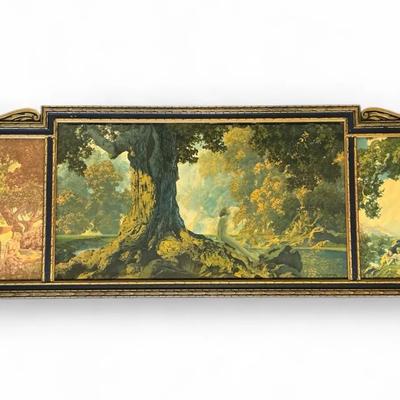 Maxfield Parrish Triptych Framed Print (32 x 11.5)