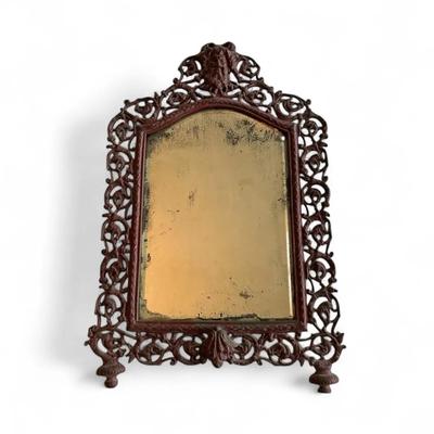 Black, Starr, & Frost Antique Iron Framed Vanity Mirror (13 x 21)