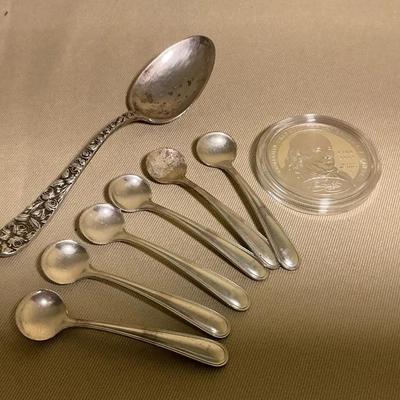 2006-p Benjamin Franklin Founding Father Silver Coins With Sterling Spoons 