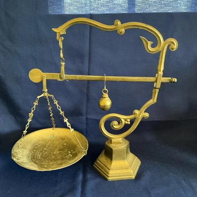 Vintage Stick Balance Brass Scale 