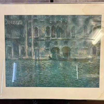 Claude Monet - Palazzo da Mula - Vintage Framed Print