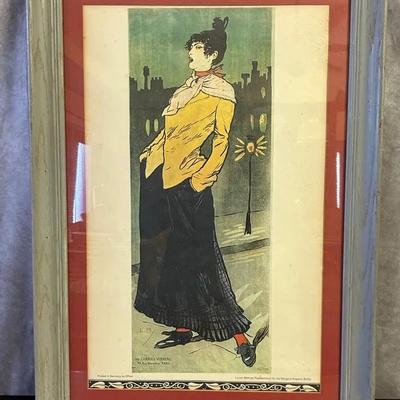 Charles Verneau - French Framed Fashion Poster
