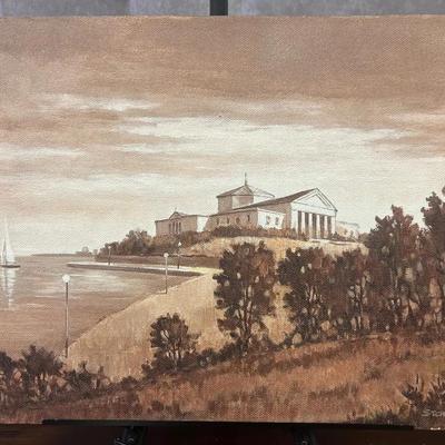 J. Alvin Storck - Vintage Signed Landscape Original Painting on Board