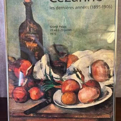 Paul Cézanne - Vintage Framed Exhibition Poster (1978)