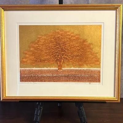 Hajime Namiki - Signed & Numbered Tree Woodblock Print (73/200)