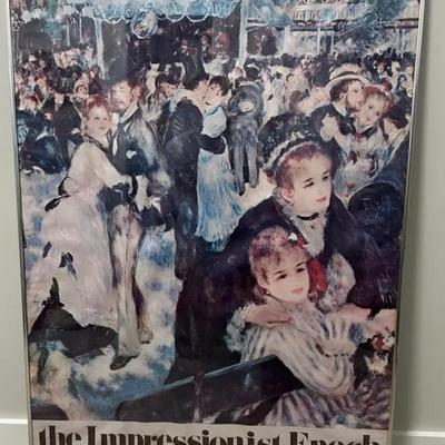 The Impressionist Epoch - Vintage Metropolitan Museum of Art - Framed Exhibition Poster