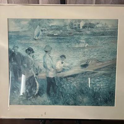 August’s Renoir - The Boating Party - Large Framed Impressionist Print