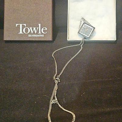 Towle SILVERSMITHS Lucerne Pendant Necklace w/ Box