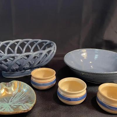 Pottery In Blues