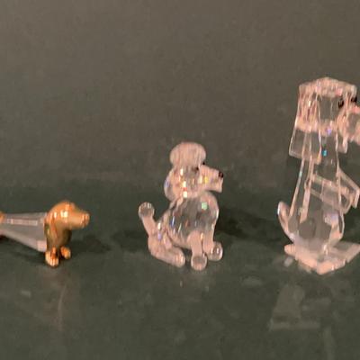 Swarovski Crystal Dog Figures