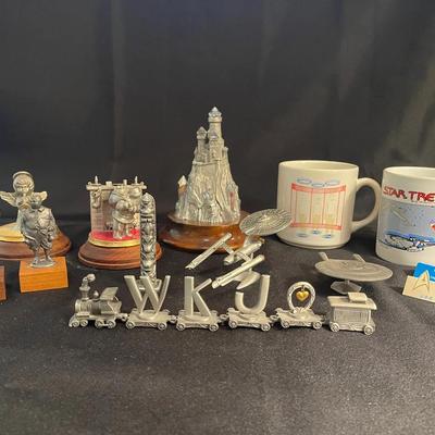 Star Trek And Other Pewter Decor