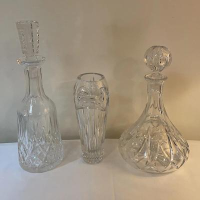 Marquis Waterford Vase & Decanters