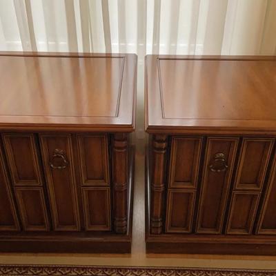 Pair Of Wooden Side Tables