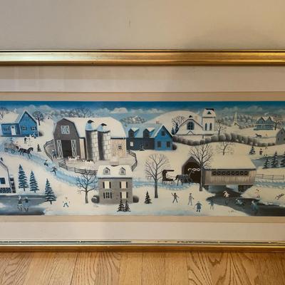 Signed & Numbered Framed Print "Winter Wonderland" By Steve Klein