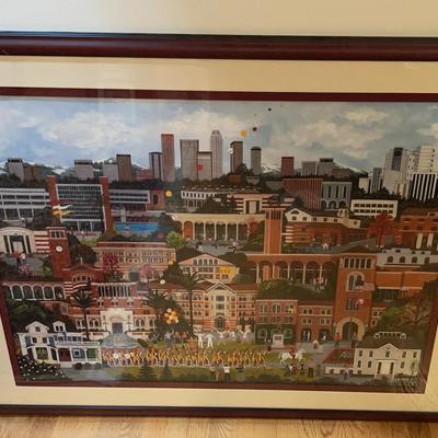 Signed & Numbered Framed Print "USC The Trojan Tradition" By Wooster Scott