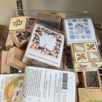 Mystery Collection Of Mixed Craft Rubberstamps Number Three