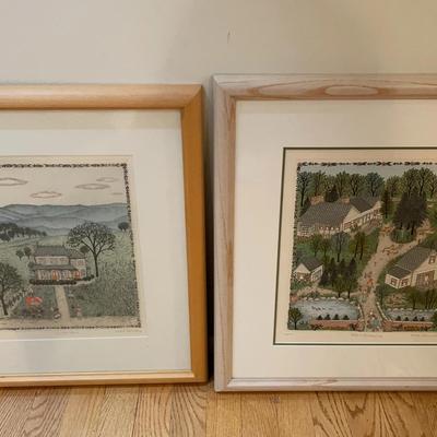 Pair Of Signed & Numbered Lithograph Prints Cuca Romley