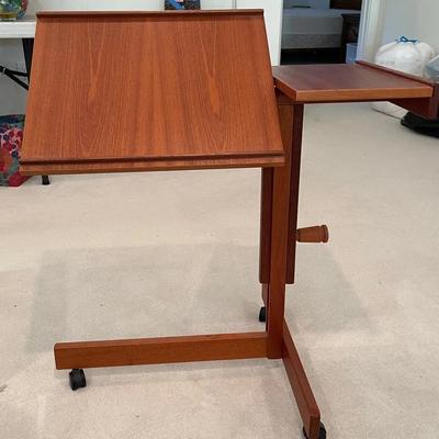 Levenger Rolling Adjustable Tray Table