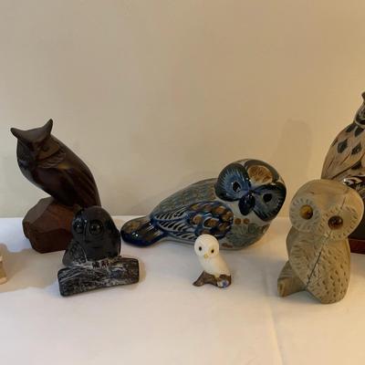 Octet Of Owl Figures