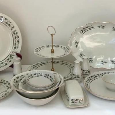 Royal “Holly Holiday” And “Fine China,Japan” China Serving Pieces