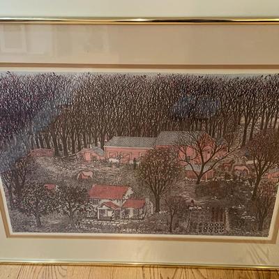 Framed Print "Down On The Farm" By Cuca Romley