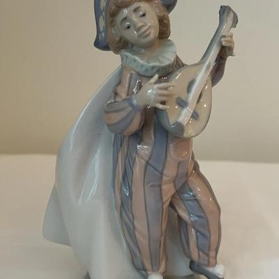 Lladro “ Harlequin With Mandolin” Figurine