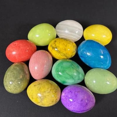 Alabaster And Stone Eggs