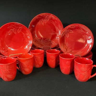 Lenox “Rustic Berry” 4 Piece Setting For 6  #1