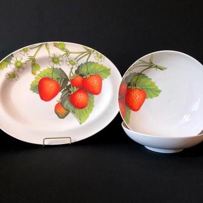 Portmerion “Eden Fruits” Platter & Serving Bowls