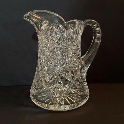 Vintage American Brilliant Period Cut Glass Pitcher