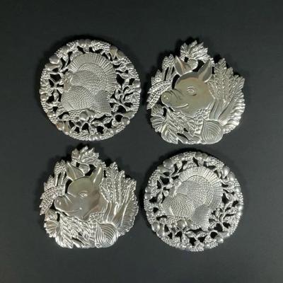 Fitz & Floyd Cast Metal Trivets