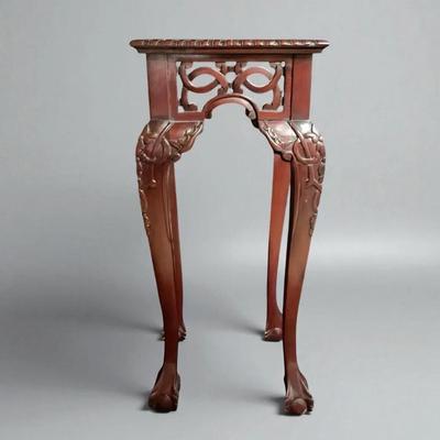 Chippendale Style Wood Plant Stand #2