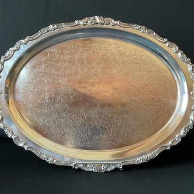 Baroque By Wallace Silver Plated Platter