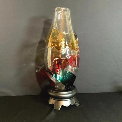 Murano Vase With Wooden Stand