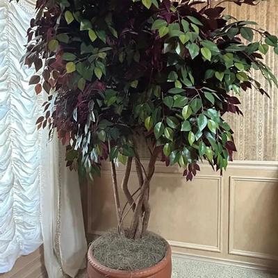 Potted Faux Ficus Tree