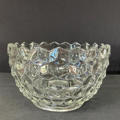 Fostoria American Pattern, Clear Pressed Glass Bowl