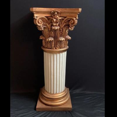 Resin Greek Column Plant Stand