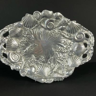 Fitz And Floyd Seaside Metal Platter