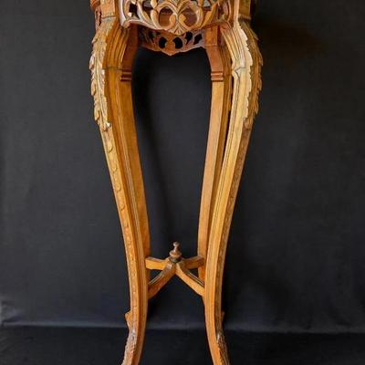 Louis XV Style Marble Topped Vase Stand