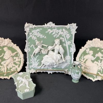 Jasperware Pale Green Collection