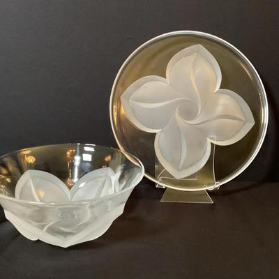 J.G. Durand Cake Plate And Bowl