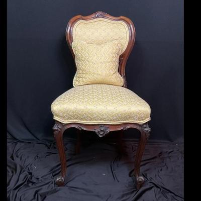 French Louis XV Style Chair With Pillow