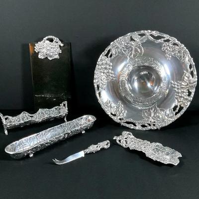 Arthur Court Designs Aluminum Charcuterie Menagerie