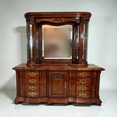 Solid Wood Dresser With Lighted Mirror/storage