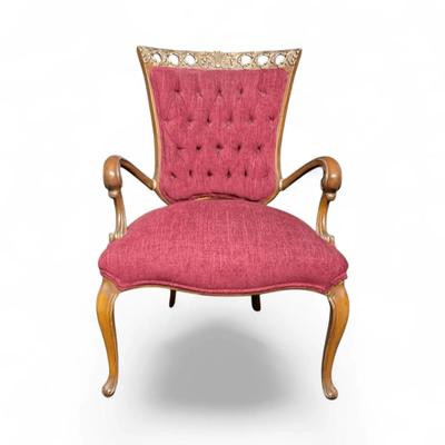 Burgandy Vintage Arm Chair