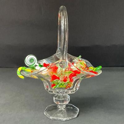 New Martinsville Dish & Murano Like Glass Candy