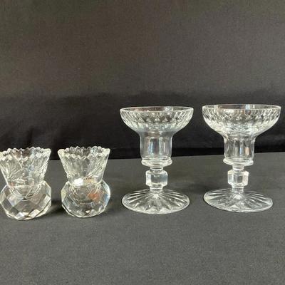 Crystal Candle Sticks & Toothpick Holders