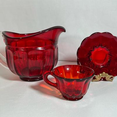 Ruby Red Pitcher And More 