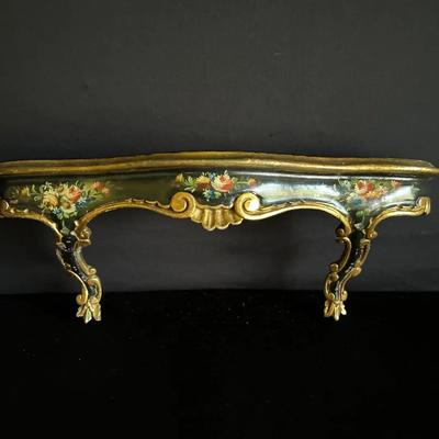 Floral Painted Wall Shelf