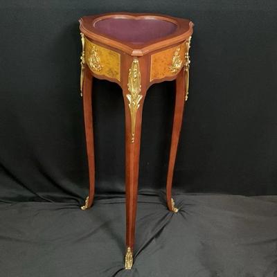Vintage Faberge’ Bijouterie Heart Shape Accent Table